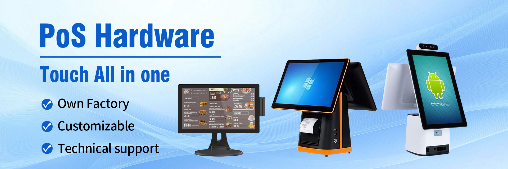 คุณภาพ มอนิเตอร์ POS หน้าจอสัมผัส โรงงาน