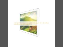 HD แอนดรอยด์ติดผนัง 24 นิ้วสัมผัส All In One ฟรียืน Digital Signage IPS