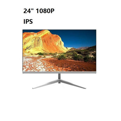 มอนิเตอร์คอมพิวเตอร์สํานักงาน LCD ไม่มีกรอบ 23.8 24 นิ้ว IPS มอนิเตอร์คอมพิวเตอร์โต๊ะ LED
