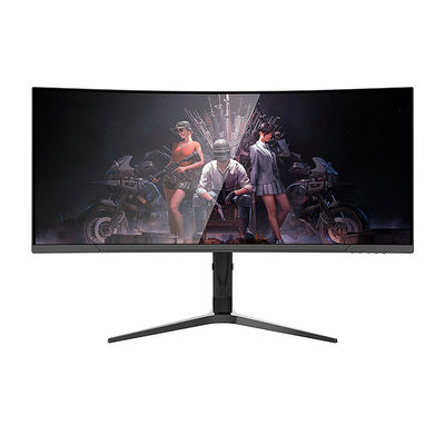 3440 X 1440 34 นิ้ว เกมส์ LED มอนิเตอร์จอโค้ง 4K 165hz อินเตอร์เฟซรวย