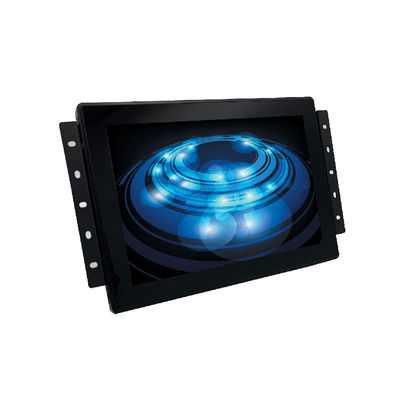 มอนิเตอร์ LED ขนาด 10.1 นิ้ว จอสัมผัสขนาด 1280x800 ความละเอียด 300NITS ความสว่าง สีดํา