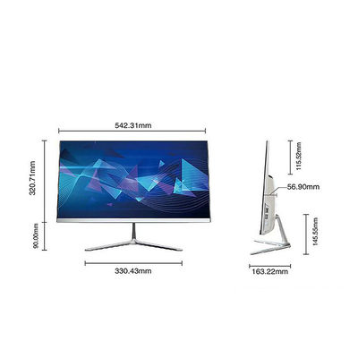 X86 โฮมออฟฟิศ 23.8 นิ้ว Aio Desktop PC Windows 10