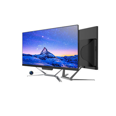 คอมพิวเตอร์สํานักงาน X86 ขาว พกพา 24 นิ้ว All In One Desktop PC