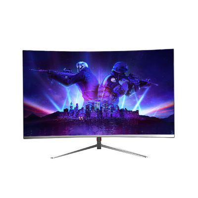 มอนิเตอร์เกมส์โค้งขนาด 27 นิ้ว 100Hz 144Hz มอนิเตอร์ LED มอนิเตอร์จอคอมพิวเตอร์สีขาว