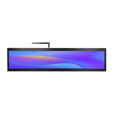 24 นิ้ว ซุปเปอร์มาร์เก็ต Ultra Wide Strip การโฆษณา Digital Signage Monitor ประเภท กระดานยืด LED Display Screen