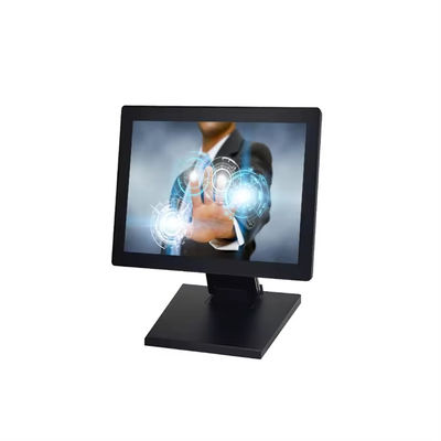 OEM 15 นิ้ว มอนิเตอร์จอสัมผัส ด้วยการยืน พลาสติก เปลือก IPS แพเนลสําหรับ POS