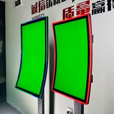 ขายผู้จําหน่าย สกรีนสัมผัสโค้ง 27 นิ้ว สกรีนเกมส์เกมส์ LED Light Touch Screen Monitor For Business