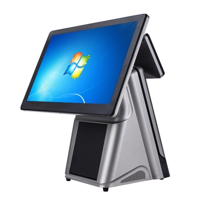 เครื่องบันทึกเงินสด POS ขนาด 15.6 นิ้ว i5 8+256GB, Windows10 จอสัมผัสแบบ Capacitive POS พร้อมเครื่องพิมพ์ความร้อนในตัวสำหรับร้านอาหาร