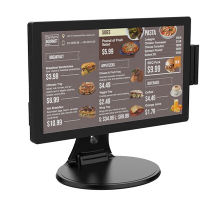 เครื่องบันทึกเงินสดหน้าจอสัมผัส POS ระบบ Android All-in-One เหมาะสำหรับร้านอาหาร
